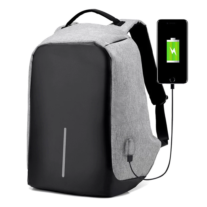 Ba lô chống trộm đa năng mới dành cho nam, ba lô đựng laptop có cổng sạc USB dành cho nữ, ba lô du lịch chống thấm nước, ba lô đi học thông thường dành cho học sinh.