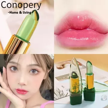 Son dưỡng môi đổi màu CONOPERY, Dụng cụ trang điểm lâu trôi Aloe Lip Balm, Mỹ phẩm Lip Water Feel Chống nhăn Hydrating Lip Oil Girl