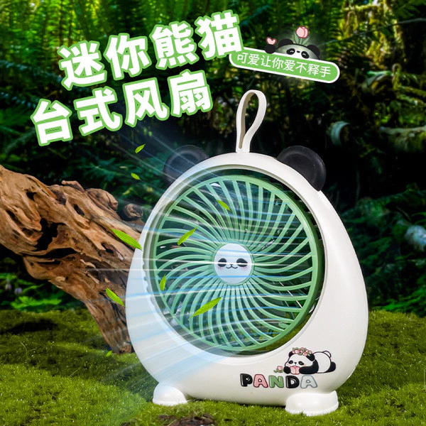 | mini electric fan | 【mini handheld fan】 ✍Gấu Trúc Để Bàn Quạt Nhỏ Quạt USB Cầm Tay Giá Trị Cao Di Động Dễ Thương Quạt Mini Để Bàn Quạt♔
