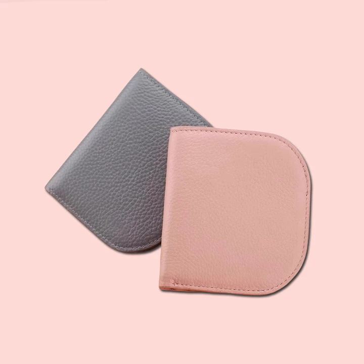 ví nữ cute ví nữ mini cầm tay Ví siêu mỏng Nữ Ngắn Nhỏ Có Thể Gập Lại Họa Tiết Da Thật Chính Hãng Dây Kéo Mini Ví Đựng Tiền Xu Mỏng Ví Đựng Thẻ Nhỏ – 4