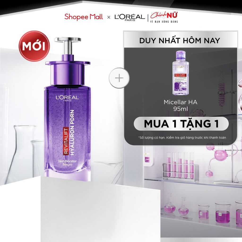 [MỚI] Dưỡng chất serum PDRN lên men sinh học, cảm nhận da Glass skin căng mọng, rạng rỡ tức thì L’Oréal Paris 30ml