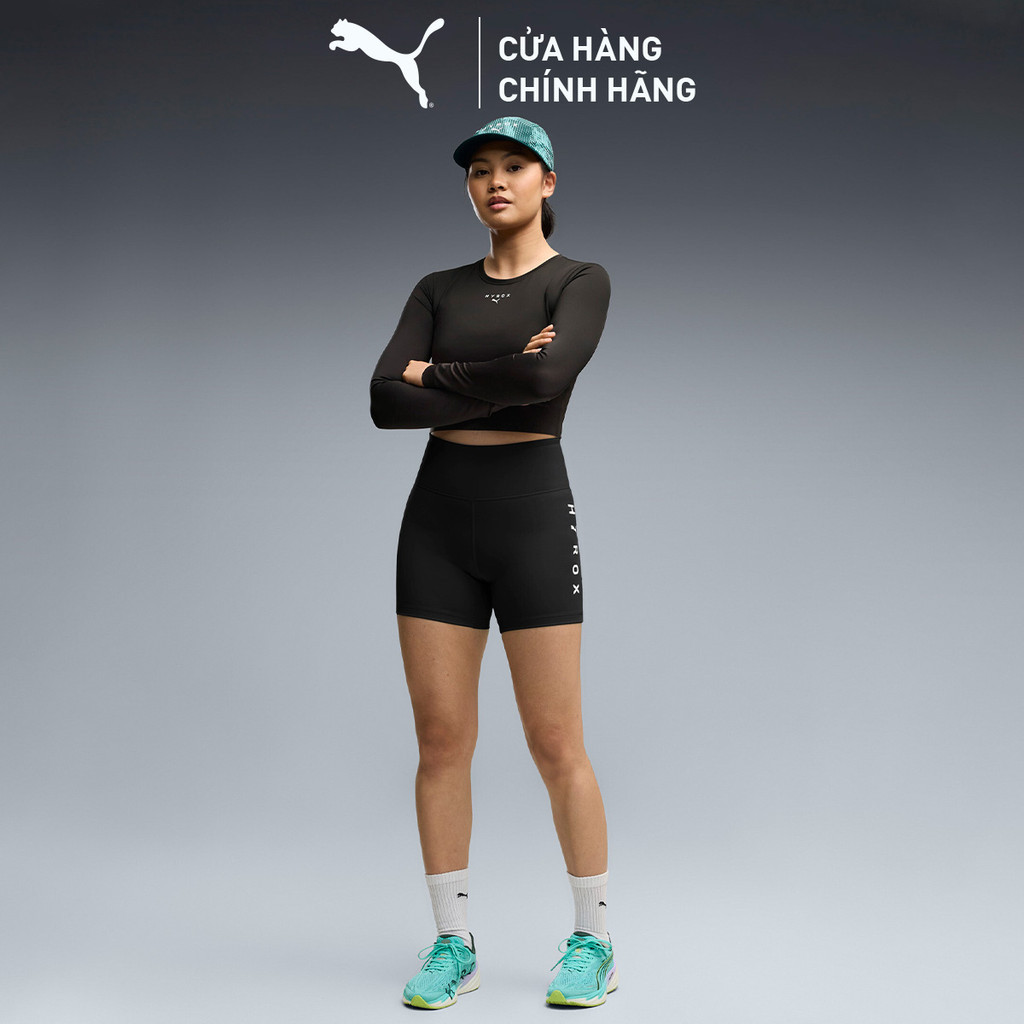 Quần Đùi Thể Thao Tập Luyện PUMA Nữ W X HYROX ESS SHRT TGHT Black Màu Đen