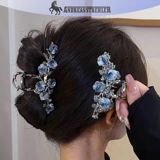 Onetimingfine Thời Trang Cô Gái Ngọt Ngào Thẻ Tóc Phụ Kiện Tóc Nữ Mới Hoa Camellia Lấy Kẹp Retro Đuôi Ngựa Bím Cua Kim Loại Lấy Kẹp VN