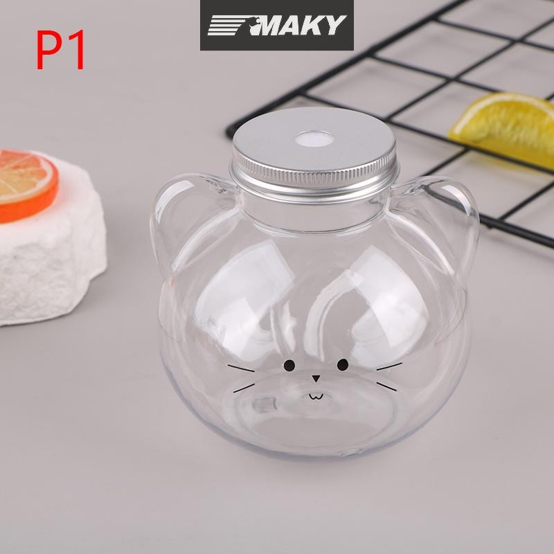 Newwellknownepic Chai Nước Trà Sữa Nước Cà Phê Cốc Uống Di Động Nhà Trong Suốt Chai Nước Giải Khát BPA Free VN