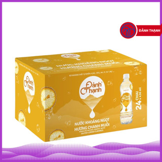 Thùng 24 Chai Nước Khoáng Ngọt Hương Chanh Muối Có Gas Thiên Nhiên 430ml Đảnh Thạnh- Giàu và bổ sung vi khoáng tự nhiên