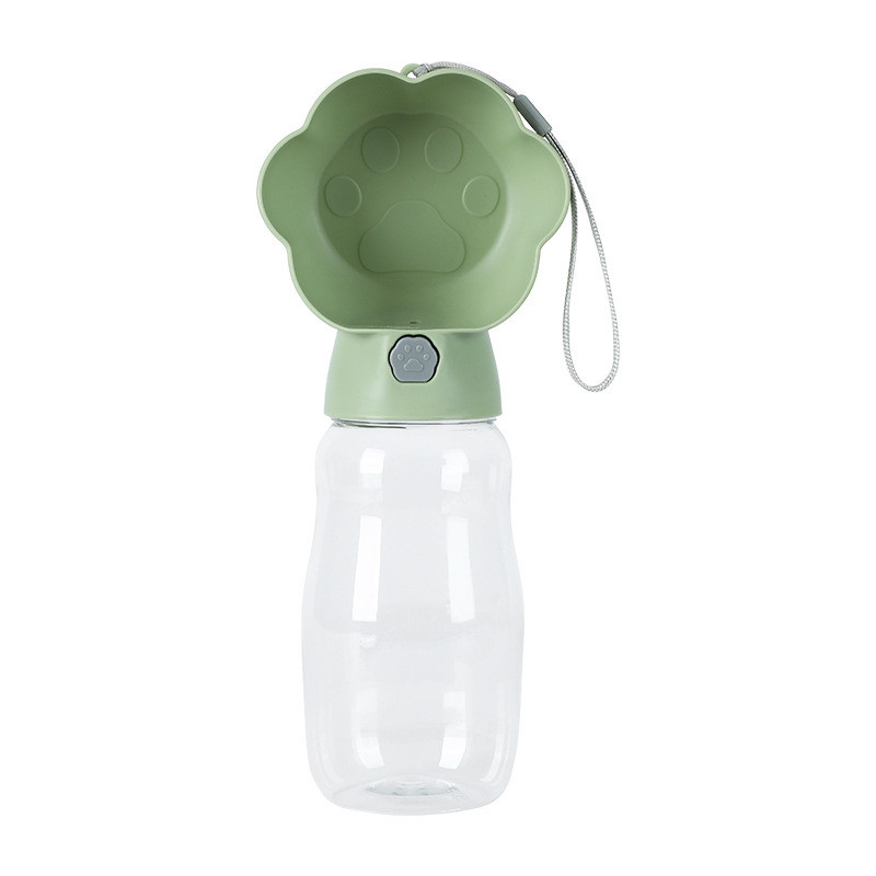 【Ready Stock】 New Pet Dog Outing Kettle Fountain Bottle Portable Cup with Rope LyR9