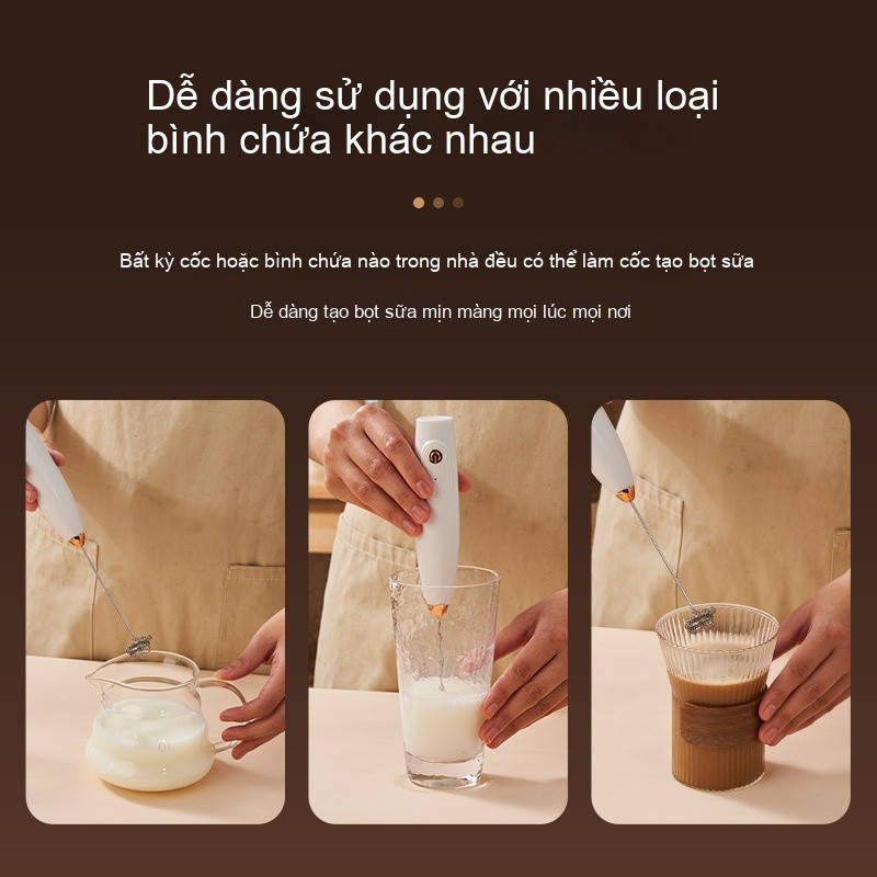 Máy đánh sữa điện gia dụng không dây，máy đánh sữa, máy đánh trứng cầm tay