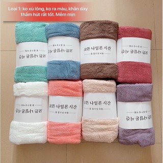 Khăn tắm lông cừu xuất Hàn Quốc, size lớn 70x140cm - Siêu mềm mịn, siêu thấm hút