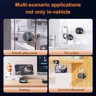 AIMVUKES  Giá đỡ điện thoại ô tô hút chân không từ tính xoay 360 °
