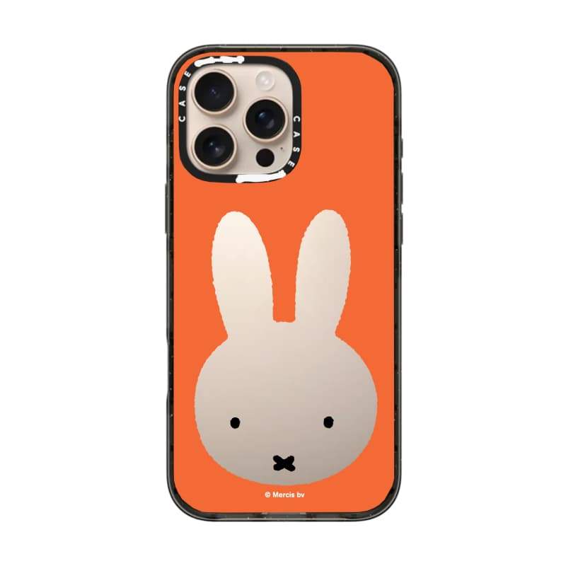 CASECASE X Miffy Bruna Khung Gương Đỏ Ốp Lưng Cạnh Đen Trong Suốt Cứng Hút Từ Tính Tác Động Cho Apple IPhone 12 13 14 15 16 17 Pro Max Air Plus Có Hộp