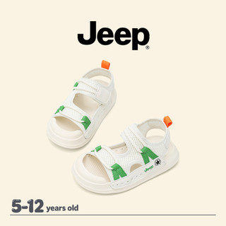 JEEP Baotou Dép Bé Trai Bé Gái Mùa Hè Đế Mềm Chống Trơn Trượt Thoáng Khí Ngoài Trời Vừa Lớn Trẻ Em Đi Biển Giày