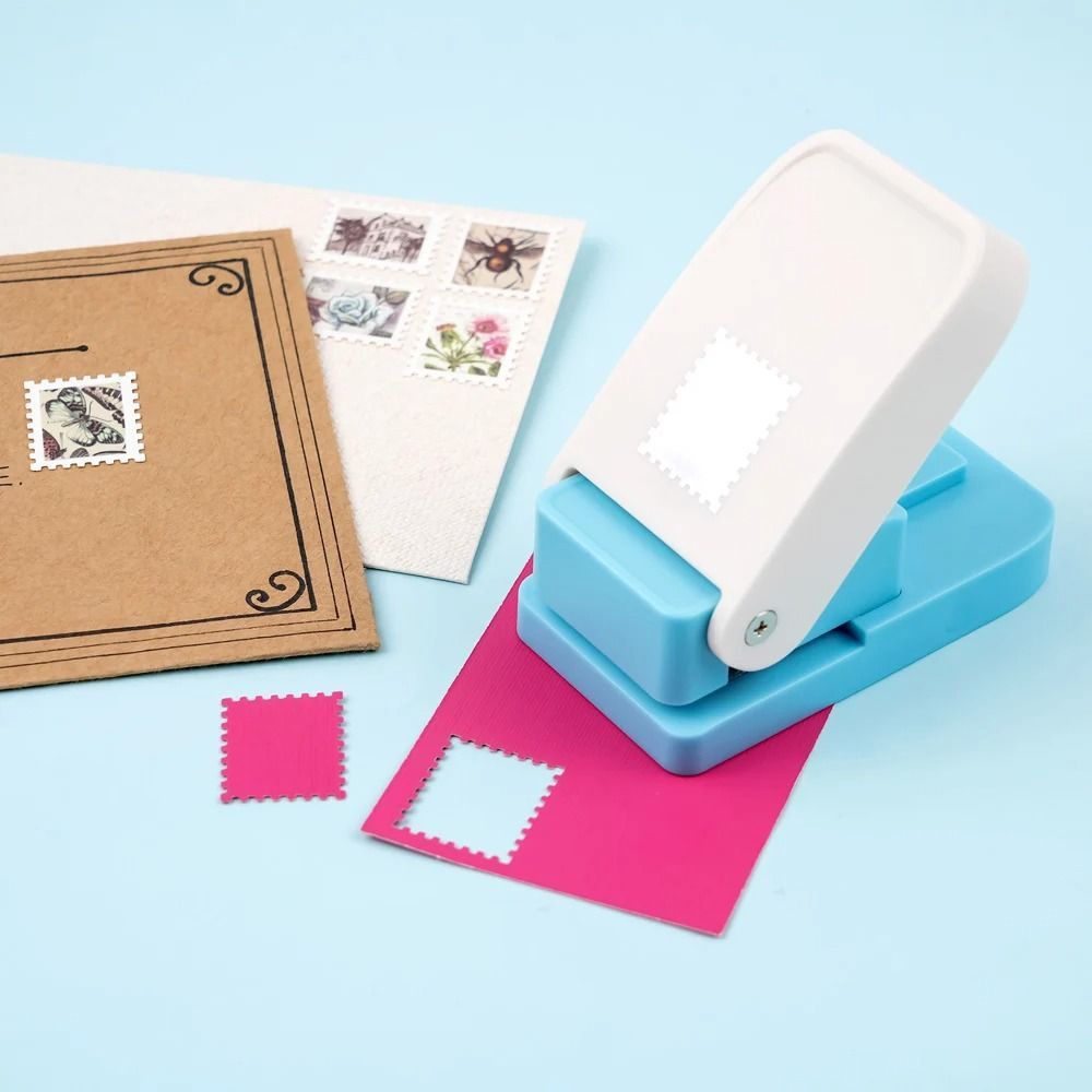 Dập nổi tem thủ công BAMBOOB, máy dập nổi DIY tinh tế, đục lỗ hình tem di động cho scrapbooking giấy
