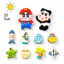 Set Charm Shin Summer Beach Adventure – Shin Cậu Bé Bút Chì Du Lịch Biển Mùa Hè Phong Cách Kawaii Resin Trang Trí Dép Ca