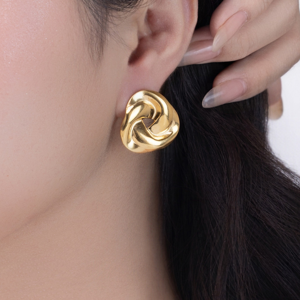 Hoa Tai nữ mạ vàng cao cấp lấy cảm hứng thiên nhiên, dành cho đi chơi đi làm Lysandra - DOJI