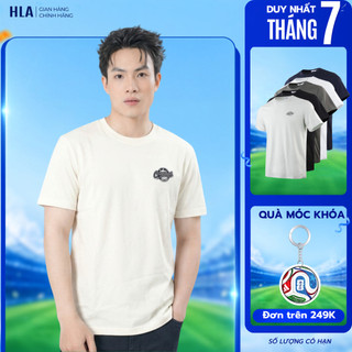 [Hỏa Tốc_4H]  Áo thun nam HLA co giãn logo nổi bật, thấm hút nhanh, thoáng khí thoải mái vận động