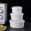 Lò vi sóng Nồi súp đặc biệt có nắp 1 Hộp cơm hấp 3 chiếc để chuẩn bị bữa ăn tiện lợi và bảo quản thực phẩm hàng ngày VN