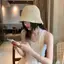 Siyuyan Nữ Chống Tia UV Ống Hút Ngư Dân Mũ Dệt Độc Đáo Thoáng Khí Màu Trơn Mũ Chống Nắng Cho Đi Bộ Đường Biển Chuyến Đi 1 Chiếc VN