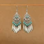 Phong Cách Dân Tộc Bohemian Hàng Ngày Phù Hợp Cao Cấp Retro Miao Bạc Bông Tai Tua Rua Bông Tai Dài Bông Tai Nữ