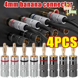 Phích cắm chuối 4mm đa năng - Thiết bị đầu cuối kết nối cáp DIY - Công cụ kiểm tra nguồn điện - cho phích cắm loa Jack âm thanh - Đầu nối dây nhanh / Giao hàng miễn phí