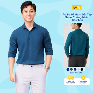 Áo sơ mi nam YODY dài tay quốc dân mềm mịn, chống nhăn, thấm hút nhanh dáng simfit TRA - MOSH25A166