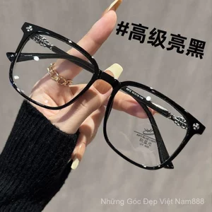 Khung lớn siêu nhẹ Vuông chuyên nghiệp Chống ánh sáng xanh Khung kính trơn Kính học sinh
