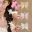 Kẹp tóc hình bướm tuyn dành cho nữ Cô gái Kẹp tóc đầy màu sắc Kẹp bên hông Phụ kiện tóc Barrette bướm dễ thương ngọt ngào [Mina]