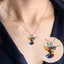 JASMINE Thời Trang Chim Ruồi Nelace Trang Sức Nữ Tinh Tế Kỷ Niệm Quà Tặng Cho Người Thân Yêu Nelace Hợp Kim Nhiều Màu Sắc JASMINE