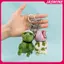 JASMINE Kawaii Mũ Bảo Hiểm Rùa Biển Móc Khóa Động Vật Dễ Thương Sang Trọng Móc Chìa Khóa Điện Thoại Di Động Quyến Rũ Túi Ô Tô Mặt Dây Chuyền Đồ Chơi Trẻ Em Quà Tặng JASMINE