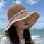 Mũ Nữ Xuân Hè Phù Hợp Với Vành Lớn Mũ Rơm Mùa Hè Mũ Xô Bên Biển Mặt Nhỏ Mũ Chống Nắng Phiên Bản Hàn Quốc Mũ Chống Nắng