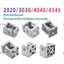 Đầu nối bản lề JUIC, Đầu nối khớp trục xoay linh hoạt, Cấu hình nhôm hợp kim kẽm Bản lề có thể điều chỉnh Đầu nối khớp linh hoạt Hồ sơ nhôm công nghiệp
