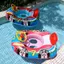 SRVN Bể bơi trẻ sơ sinh Phao thiết kế ô tô Vòng bơi bơm hơi Đồ chơi nước an toàn cho bé vui vẻ mùa hè.