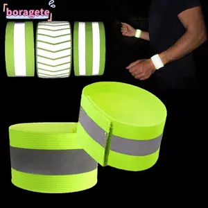BORAGETE Xe Đạp Cảnh Báo An Toàn Xe Đạp Chất Lượng Cao Dây Đeo Quần Tay Chân Cảnh Báo Băng Tay