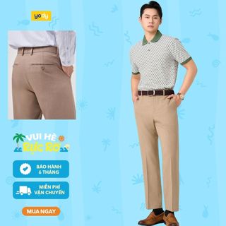 [BST EASY OFFICE] Quần Âu Nam Nano Regular Cạp Di Dộng MOTR26A002