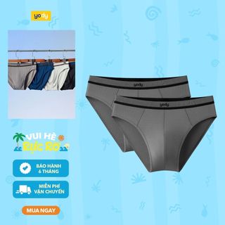 [BST SỊP ÊM] Combo 2 quần lót tam giác nam YODY phối cạp mềm mại & mịn màng MCUN26A004