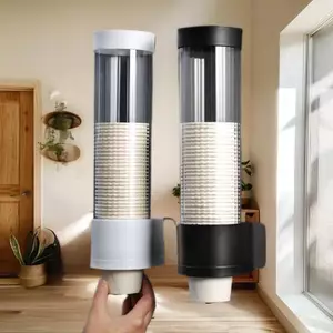Ziyulinyuk Dùng Một Lần Cup Extractor Treo Tường Dùng Một Lần Cốc Giấy Đựng Cốc Nhựa Hộp Đựng Tự Động Thả Cốc VN