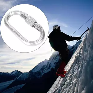 Ziyulinyuk 25KN An toàn leo núi cường độ cao Lo Bule Điện di hình chữ O Chuyên nghiệp Carabiner Rappelling Leo núi Tiếp liệu VN