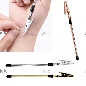 Công cụ vòng tay JUIC, Dụng cụ trợ giúp trang sức bằng kim loại điều chỉnh, buộc và móc cá sấu Kẹp công cụ buộc chặt vòng tay có thể thu vào Kìm trang sức DIY