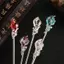 DELMER Tóc Dính Phụ Kiện Tóc Mũ Trang Sức Vintage Hanfu Phụ Kiện Đũa Tóc Cổ Điển