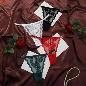THEGIRL8B Trái Tim Kim Cương Giả Quần Lót, Jacquard Cotton Đáy Ren Hoa Bikini Quần Đùi, Thoáng Khí Eo Thấp Traceless Quần Lót Quần Lót T-back Quần Lót