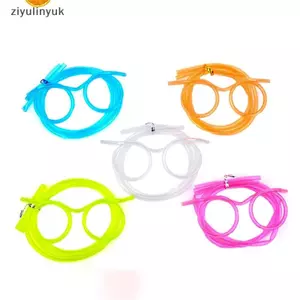 Ziyulinyuk Ống Hút Ngộ nghĩnh Kính PVC Mềm Ống Hút Uống Linh Hoạt Trẻ Em Dự Tiệc Tiếp Liệu Thanh Tiếp Liệu Phụ Kiện Đồ Chơi Sáng Tạo VN