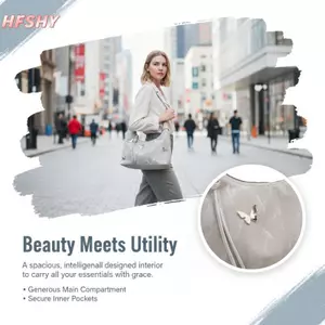 HFSHY Họa Tiết Bướm Hobo Túi Đeo Vai Nhẹ Chống Nước Nhiều Phần Mua Sắm Hàng Ngày Ví Du Lịch Cho Nữ VN