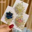 HFSHY Mạ Vàng Pha Lê Hoa Trâm Sáng Bóng Cubic Zirconia Phụ Kiện Thời Trang Cho Nữ Trang Trí Hàng Ngày VN