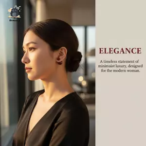 Bông Tai Giả Ngọc Trai Tòn Ten Vintage Màu Đỏ Nửa Vòng Tròn 1 Đôi Thân Thiện Với Da Cho Đám Cưới Kỷ Niệm Mặc Mới