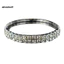 MIC _ Bracelet Thiết kế kim cương giả Vòng tay đeo tay thời trang bằng hợp kim đàn hồi để đeo hàng ngày