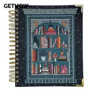 Công cụ lập kế hoạch đọc sách GETVOW dành cho những người yêu thích sách, Nhật ký giáo dục và Tạp chí theo dõi sách, 12 tờ không ngày tháng hàng tháng 52 người yêu thích học tập hàng tuần Công cụ lập kế hoạch hàng tháng cho những người yêu sách