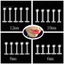 MIC _ 5 Cái Unisex Trong Suốt Mũi Tròn Tai Lip Chin Ring Stud Bar Body Piercing Trang Sức