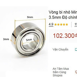 bộ Vòng bi Máy Câu, chính hãng GOMEXUS thay tay quay máy câu 9x3x5mm  Shielde ( mới 100% thanh lý )