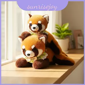 Thú nhồi bông gấu trúc thực tế có lông ngắn mềm mại sang trọng thích hợp để trang trí nội thất và văn phòng