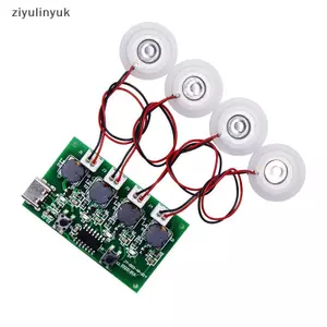 Ziyulinyuk Mist Maker And Driver Circuit Board 4 Fogger Film Atomizer Sheet Dao động 1 / 5 CÁI DC5V Type-C Máy tạo độ ẩm Mini DIY Kits VN