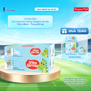Sữa uống dinh dưỡng Vitagrow cải tiến - Bổ sung năng lượng, Thơm ngon dễ uống